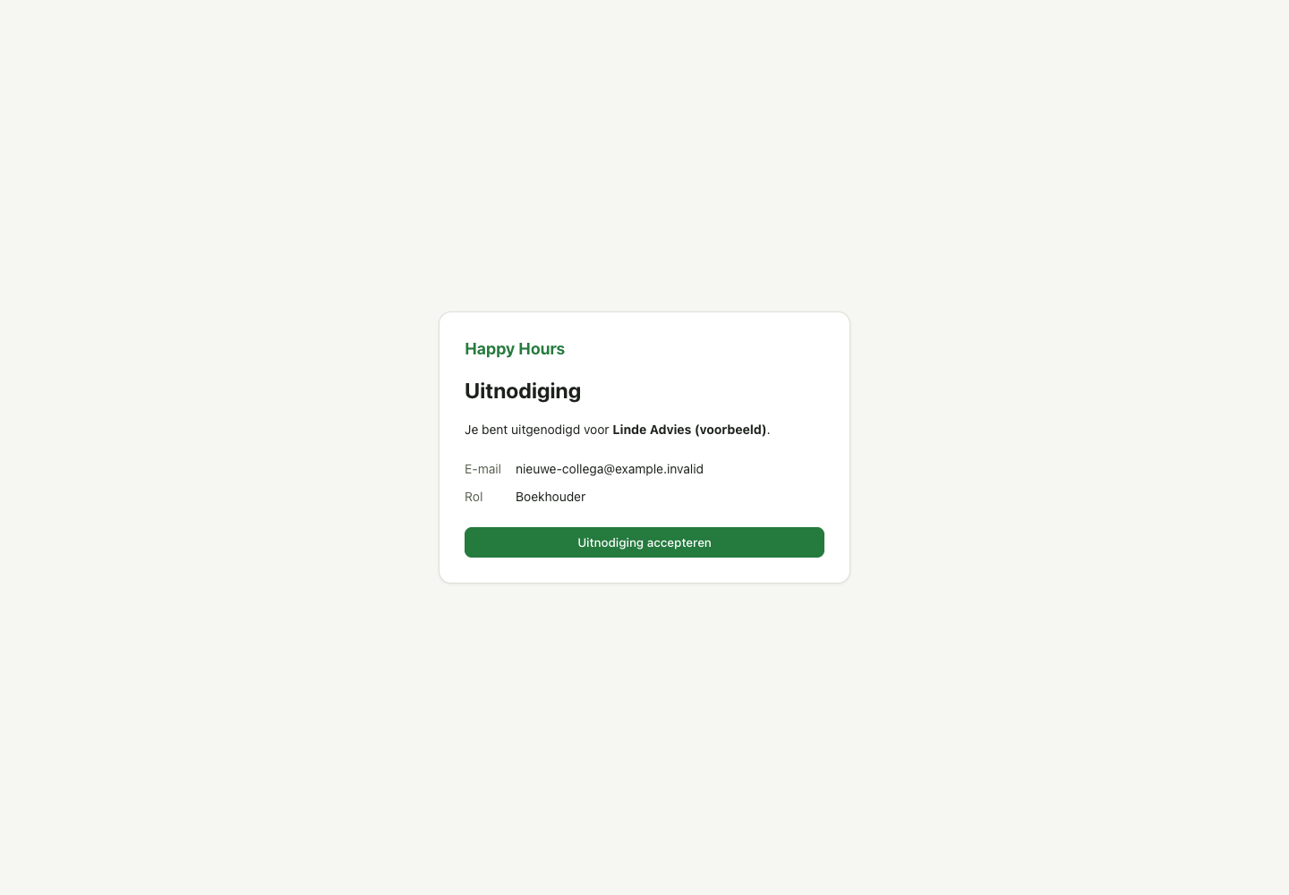 Uitnodiging